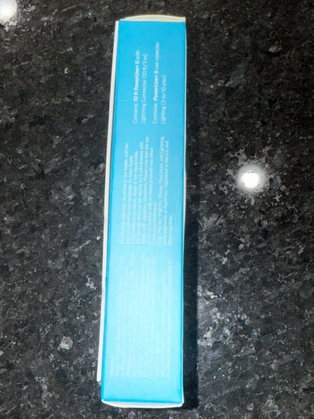 Anker White and Blue PowerLine+ II Lightning Cable Packaging